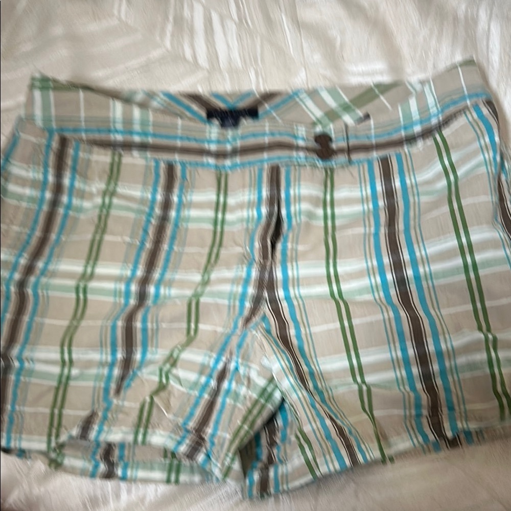 Tommy Hilfiger Plaid Shorts in Blue and Brown